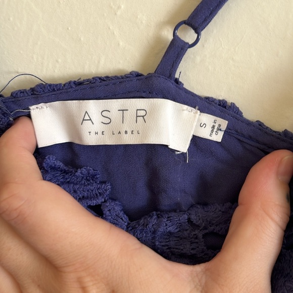 ASTR The Label Lace Crochet A Line Dress Purple Size Small - Picture 4 of 6